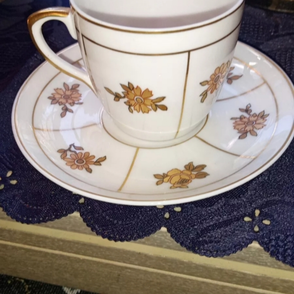 Vintage Vista Allegre Espresso Cup & Saucer.
